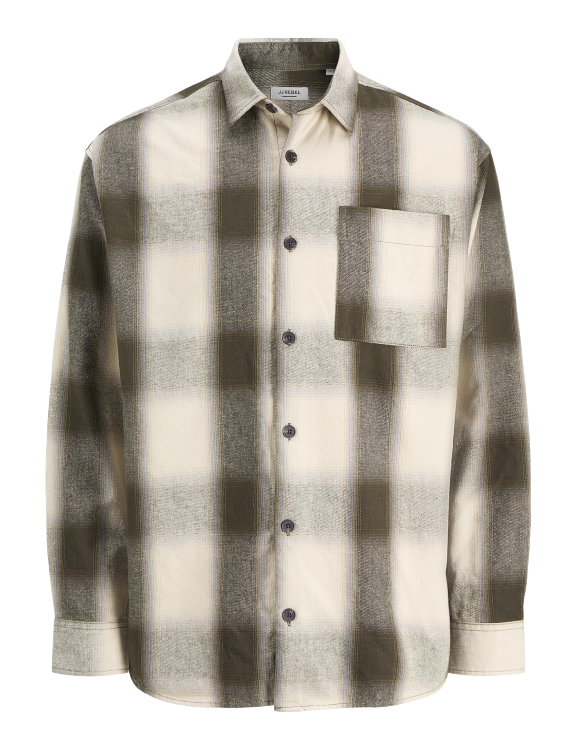 Jrebedge Overshirt Ls Sn, Cloud Dancer, XXL