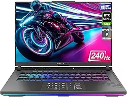 ASUS Laptop para jogos ROG Strix G16, AMD Ryzen 9-9955HX, RAM DDR5 de 32 GB, SSD PCIe de 2 TB, tela de 16 polegadas 2,5K (2560 x 1600), Nvidia G-Force RTX 5070Ti, teclado chiclet retroiluminado RGB