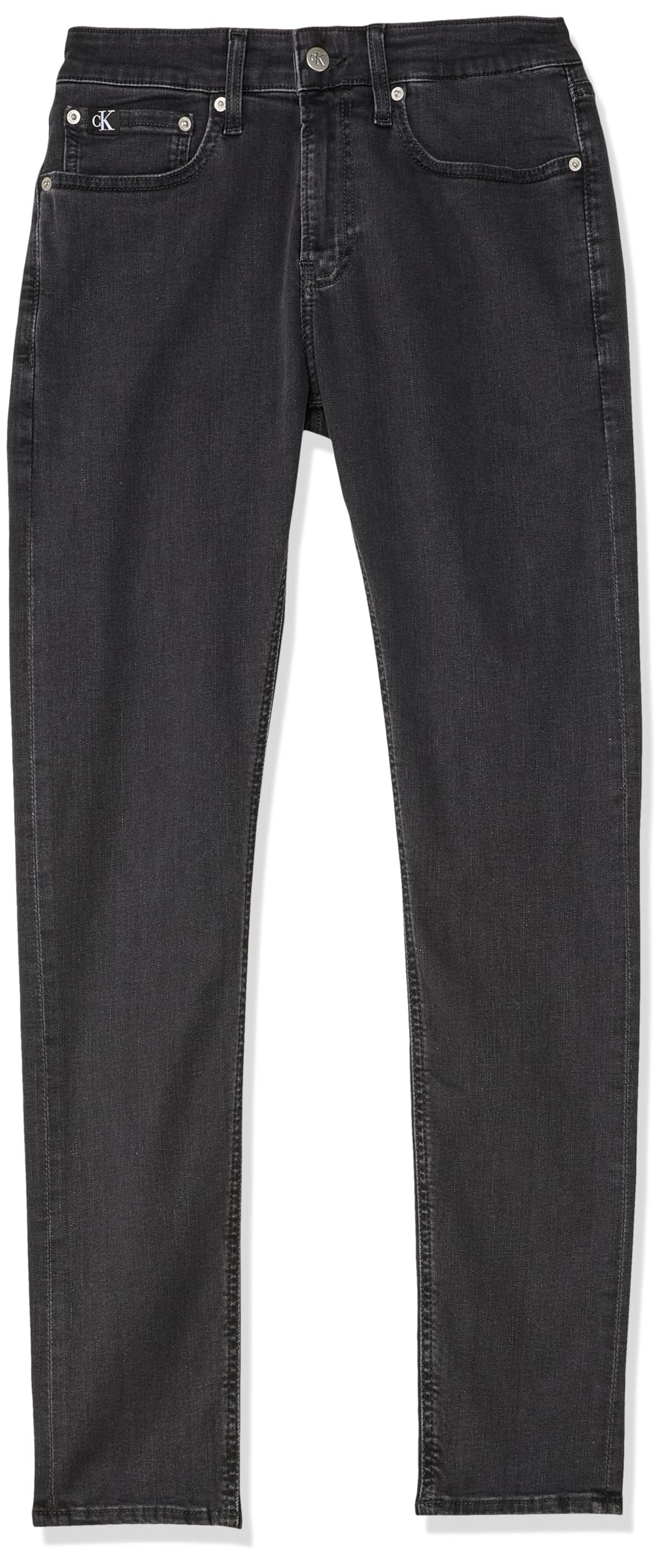 Calvin Klein Men’s Mid Rise Skinny Jeans, Grey (Denim Grey), 34W/32L