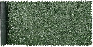 VEVOR Haie Artificielle 150x401 cm Brise Vue Clôture de Lierre Artificiel Intimité Support en Tissu Maillé et Joint Renforcé Déco Fausses Feuilles pour Jardin, Extérieur, Cour, Balcon, Terrasse, Patio