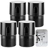 4 Pcs 1-1/2 Inch NPT ABS in Line Vent,Black Air Admittance Valve to Prevent Sewer Gas,RV Plumbing Valve Vent for Tubes Showers Sink Drainage System