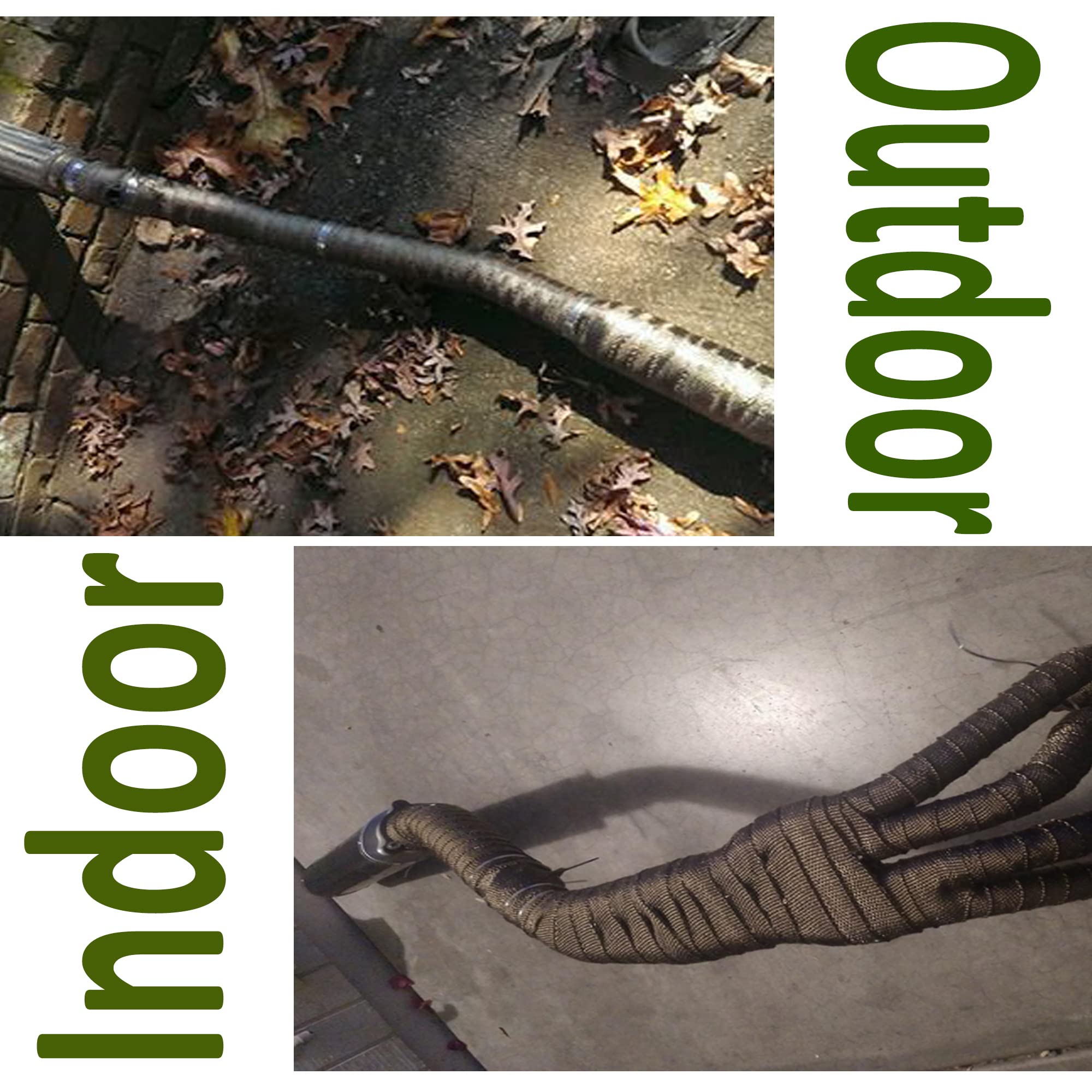 30M Nastro Termico Isolante, Arespark 2 Rotoli 15m D'oro Bende Termiche Moto Fatto di Fibre di Basalto con 24 Fascette Metalliche, per Collettori di Scarico Moto e Auto
