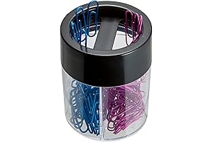 Officemate Magnetic Clip Dispenser: Large, Round, and Ultra-Convenient
