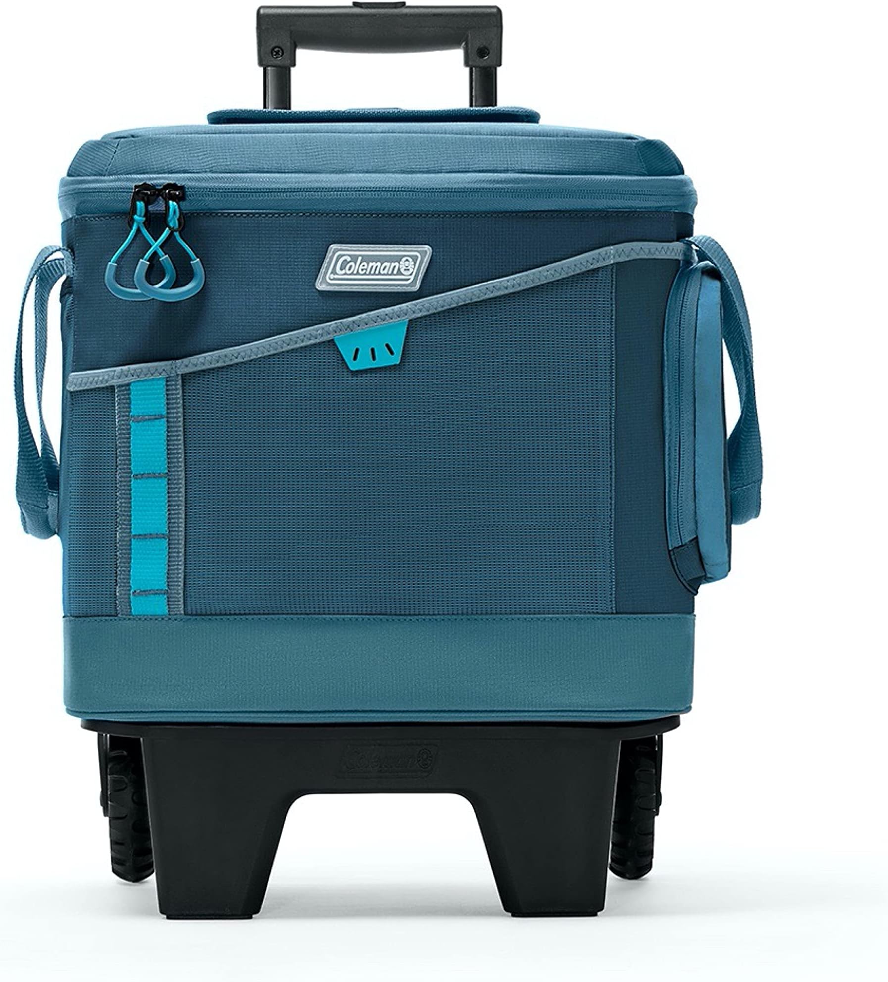 Sportflex 42-Can Wheeled Soft Cooler, Leakproof Cooler with Heavy-Duty Wheels & Expandable Pockets, Keeps Contents Cold up to 34 Hours
