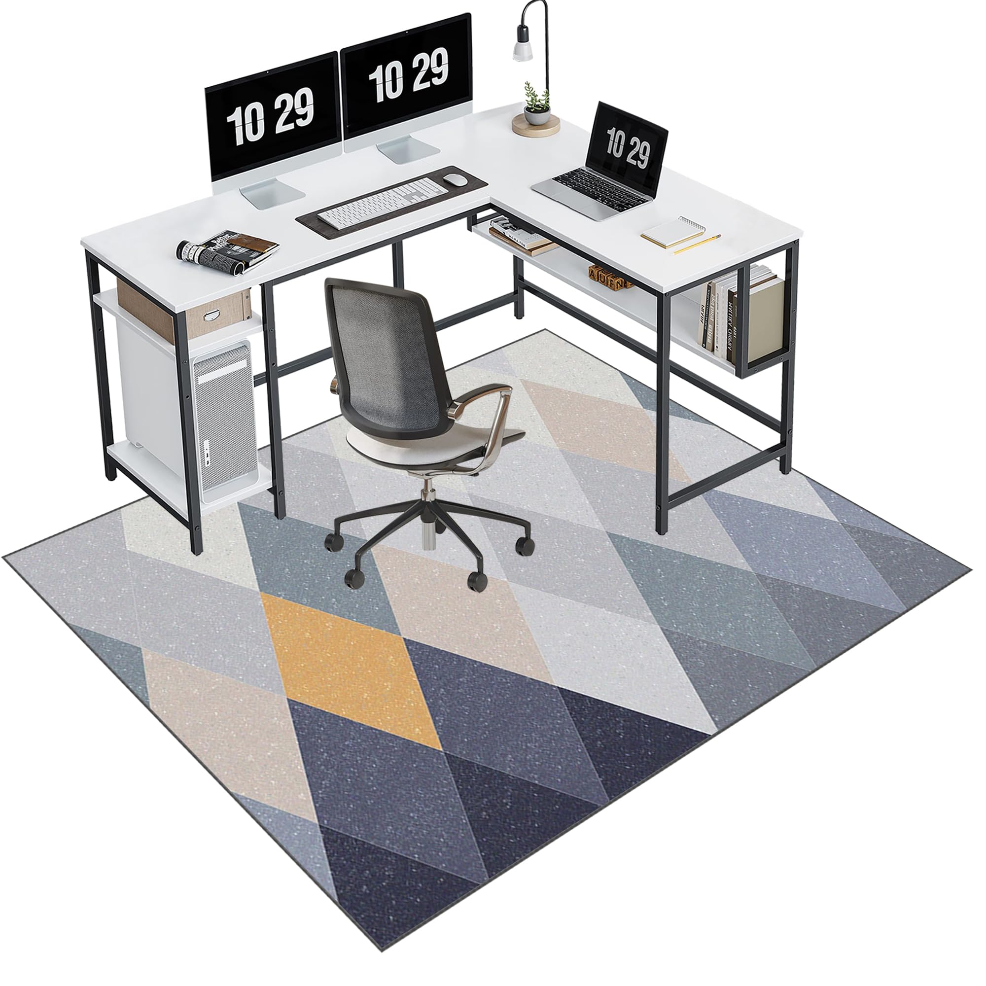 Eykwkb Color-153 Office Chair Mat For Carpets, Carpet Protector Floor Mat, Desk Chair Mat For Carpeted Floors, Gaming Chair Mat, Floor Protector For Office And Home Desk Chairs 140 X 160 Cm