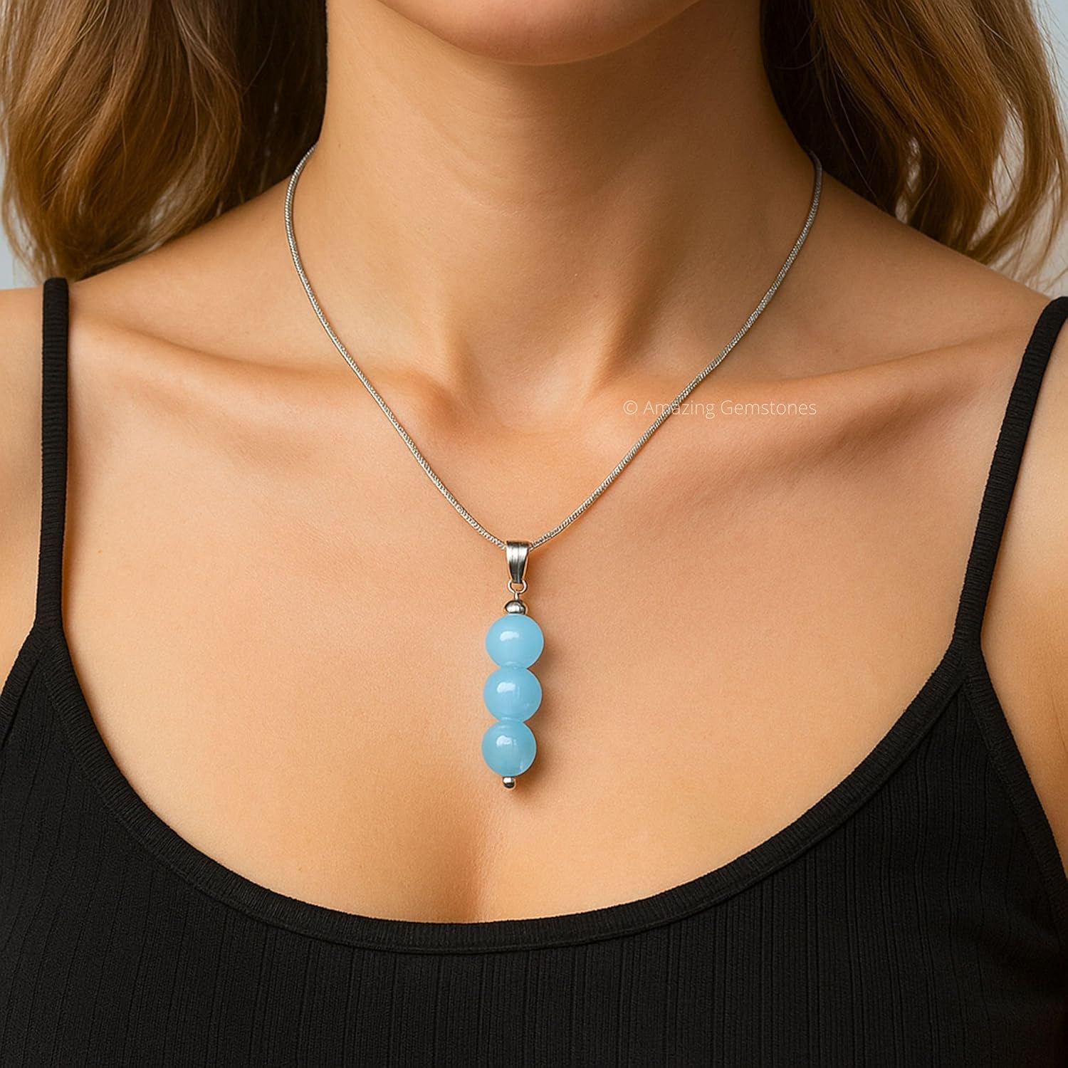 Handmade 3 Beads Necklace - Image 5