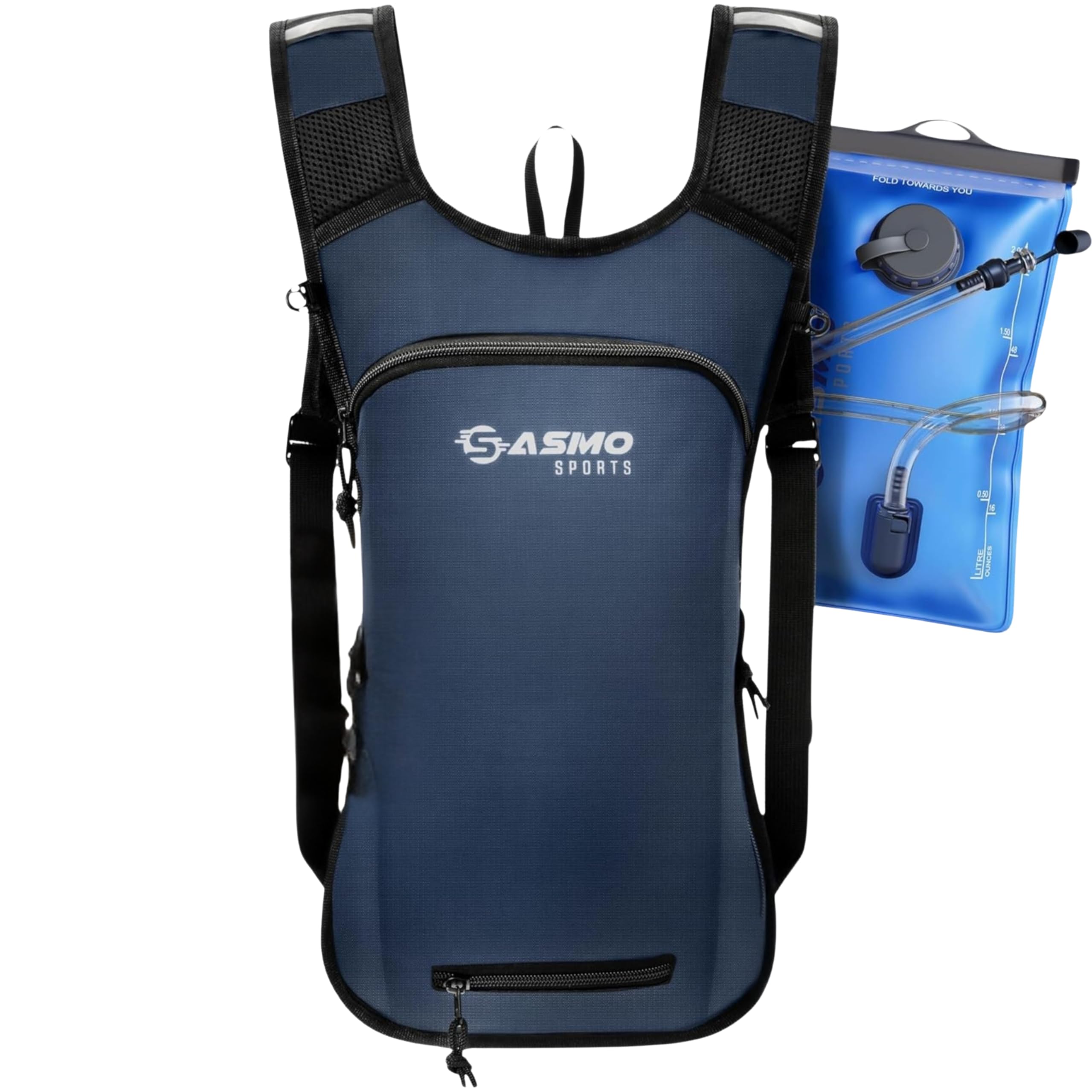 SASMO® Fahrradrucksack & Skirucksack 6L / 8L / 10+3L / 14+3L / 20L mit Thermofach, Helmnetz & Regenschutz | Ultraleicht - MTB Rucksack Herren & Damen | Kleiner Fahrradrucksack Herren & Damen