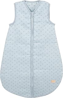 Roba-Kids 311002G228 - Saco De Dormir De 70Cm"Lil Planet Light Blue/Sky", Hecho De Muselina 100% Algodón 100% Gots, Interior: 100% Algodón, Forro: 100% Poliéster Polar