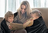 Vista 8 de Utopia Bedding - Manta de vellón de lujo, mullida, antiestática; manta de suave microfibra de 8.8 oz/yd² (300 g/m²) para sofá y cama; tamaño Negro