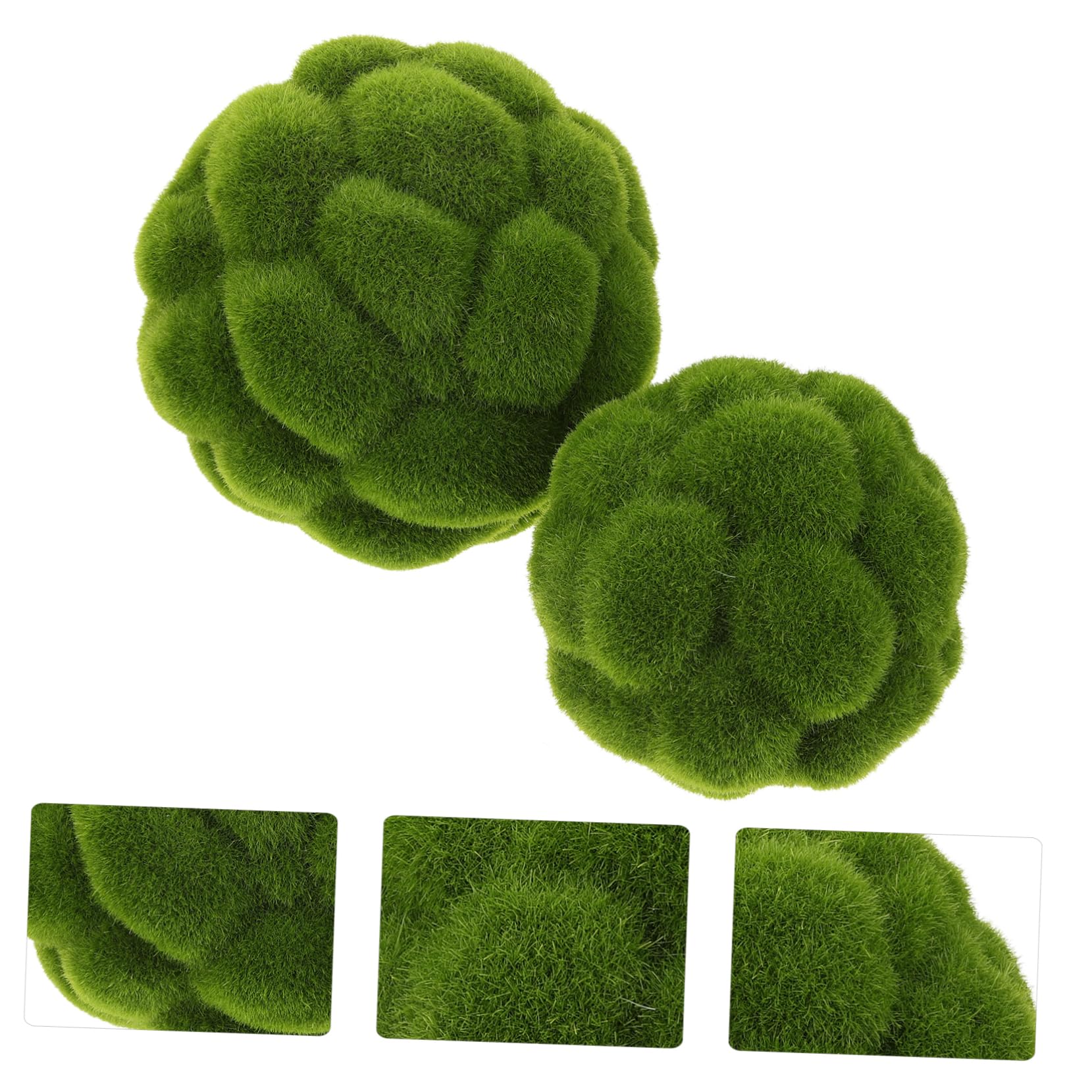 Cabilock 8 Stck. Künstliche Mooskugeln Dekorative Imitation Moosbälle für Fenster und Gartendekoration für Hochzeiten Partys und Kreative Arrangements