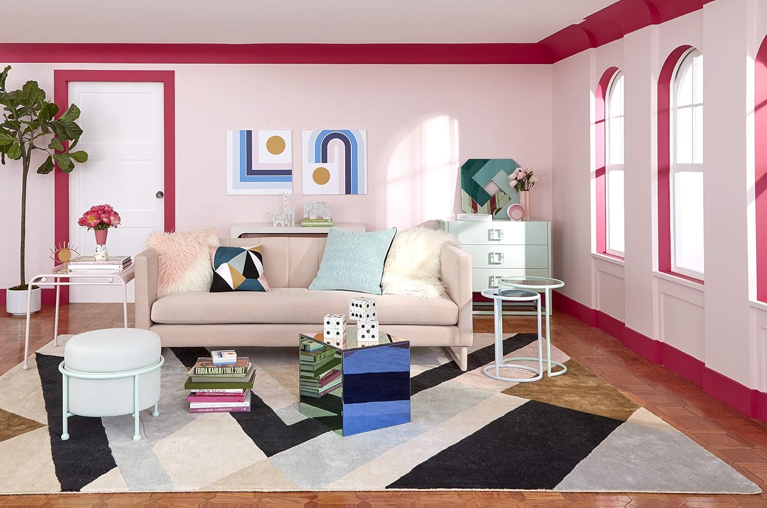 Now House by Jonathan Adler Elemental Café Dining Table, Pink