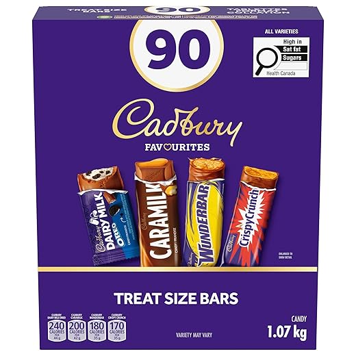 Cadbury 90 TREAT SIZE ASSORTED BARS