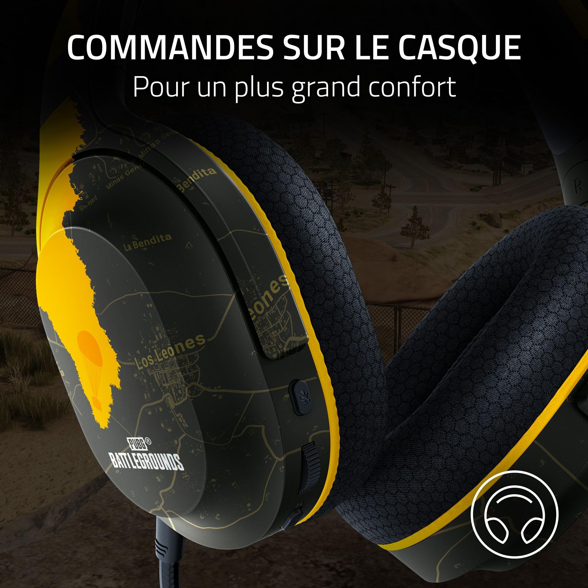 Razer Barracuda X - Casque Gaming sans Fil Multiplatepourme SmartSwitch Dual sans Fil (Ergonomique, Tripource 40mm, Microphone Cardioïde, Contrôles sur Casque, Batterie de 50h, USB-C) PUBG Ed