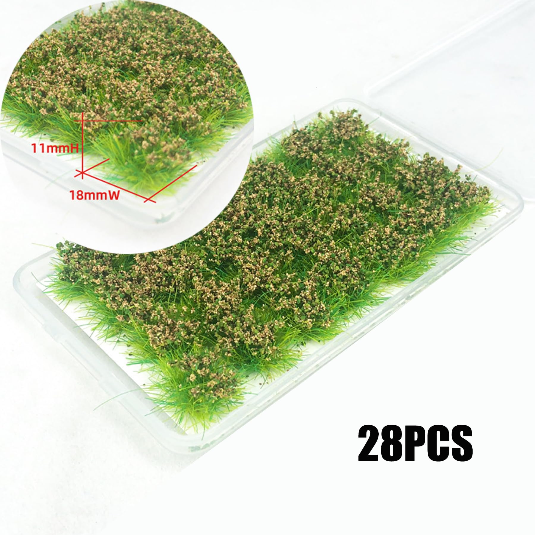 120 PCS Herbe Artificielle Woohome - Modèle Diorama Train, Paysage Miniature