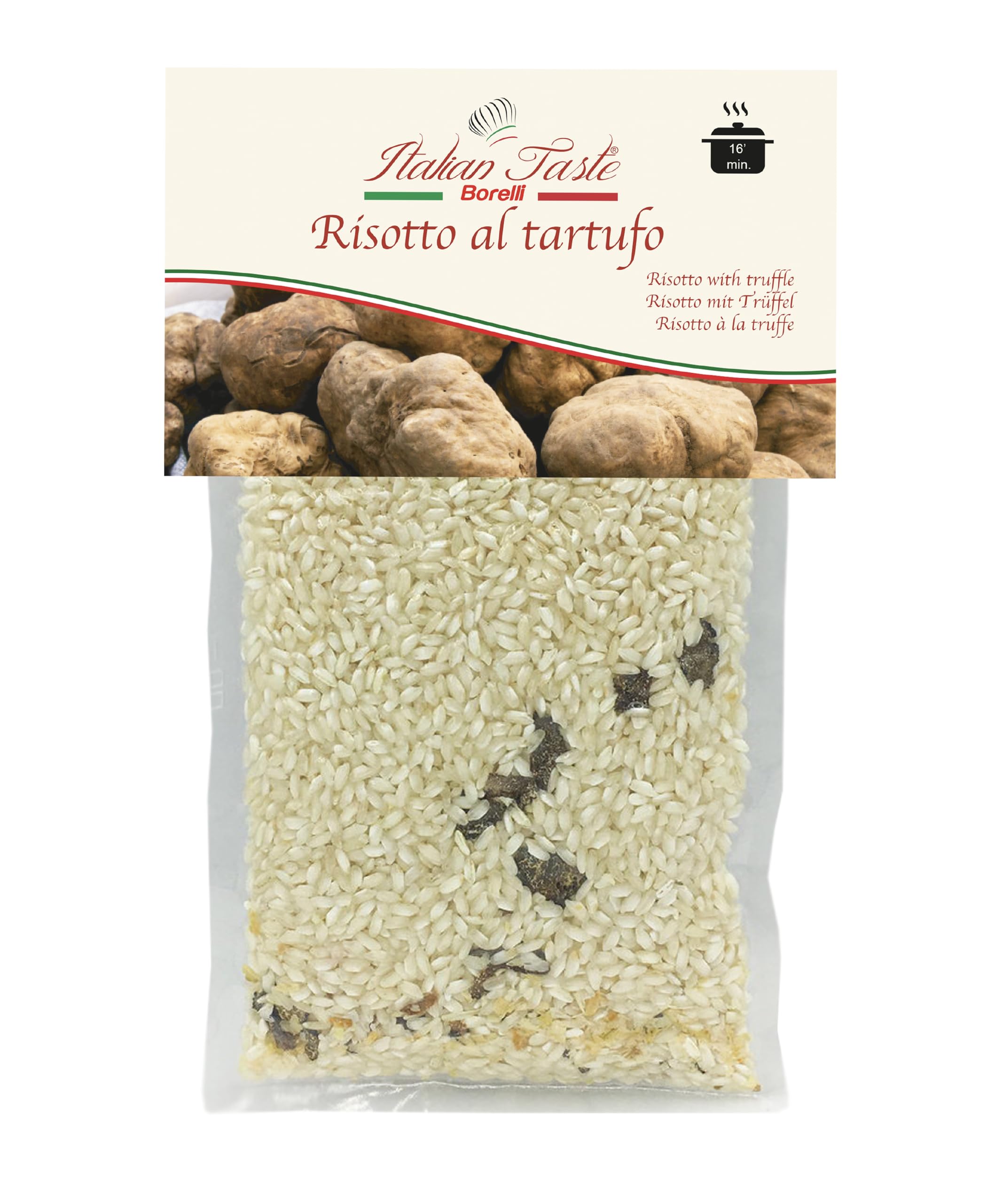 SET 5 RISOTTI AL TARTUFO - confezione da 5 buste sottovuoto - singolo pezzo 300 g - ricetta tipica piemontese - Italian Taste Borelli