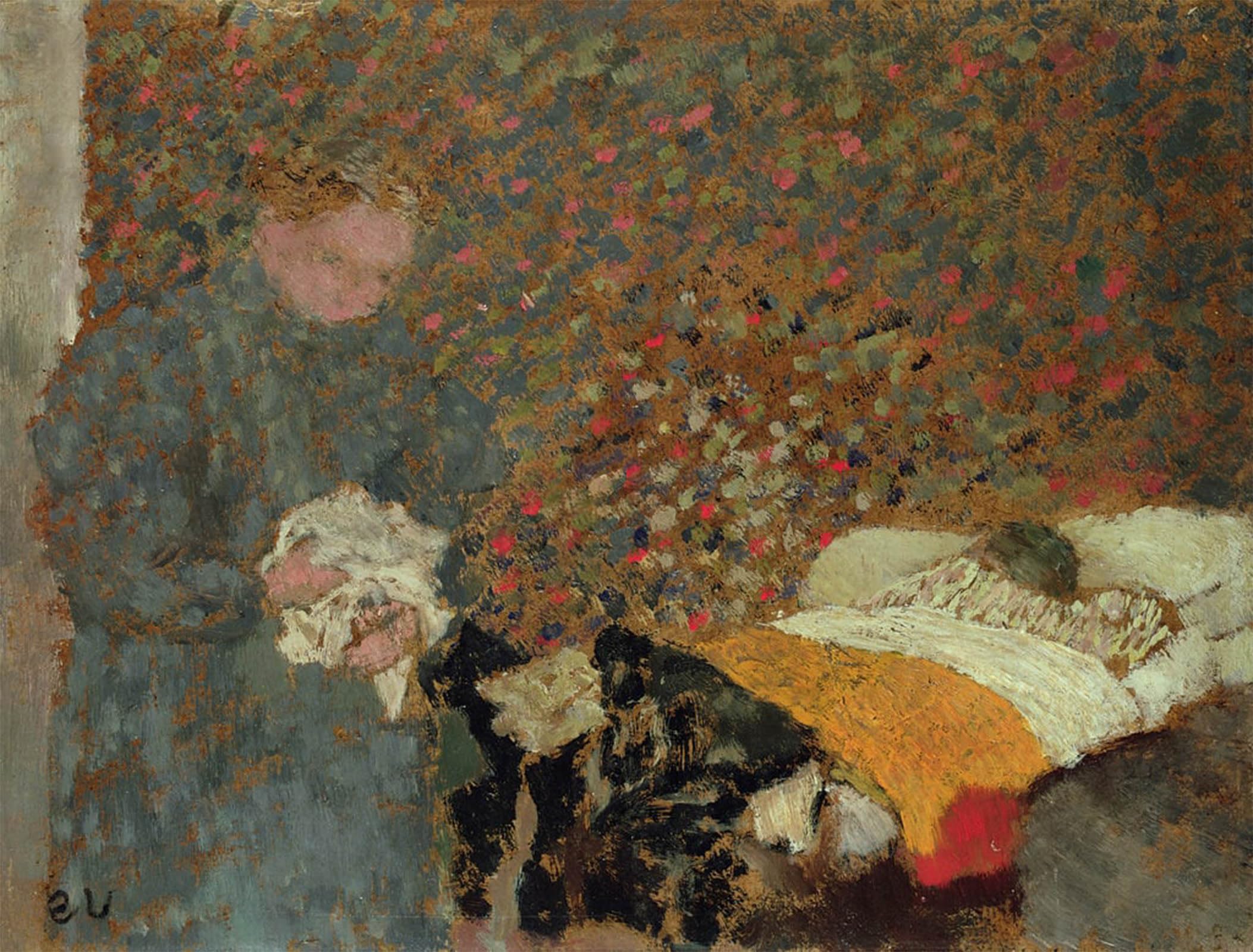 POSTERIIk Vintage Art Print Images Pictures Print the Sick Child by Edouard Vuillard Modern Colour Posters for Office Home Decor 60x90cm