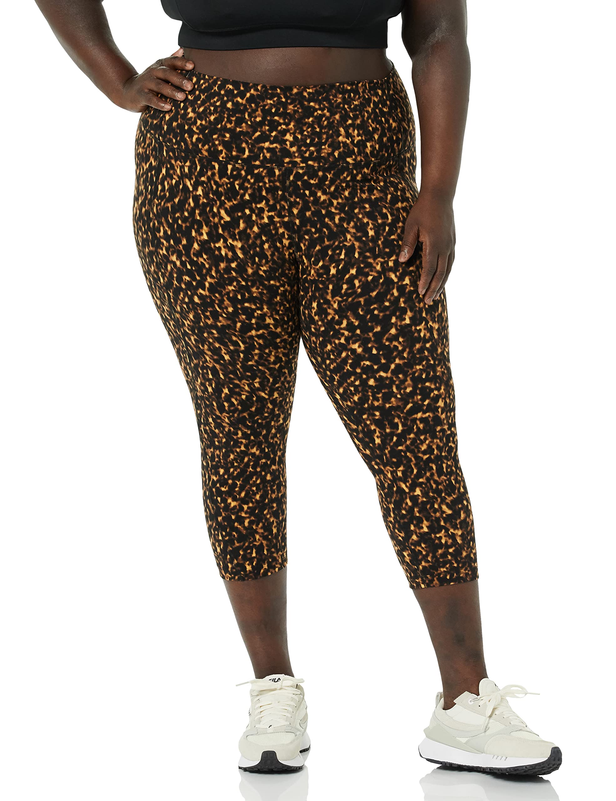 Core 10 Leggings da Yoga Capri Second Skin a Vita Alta 48 cm Donna