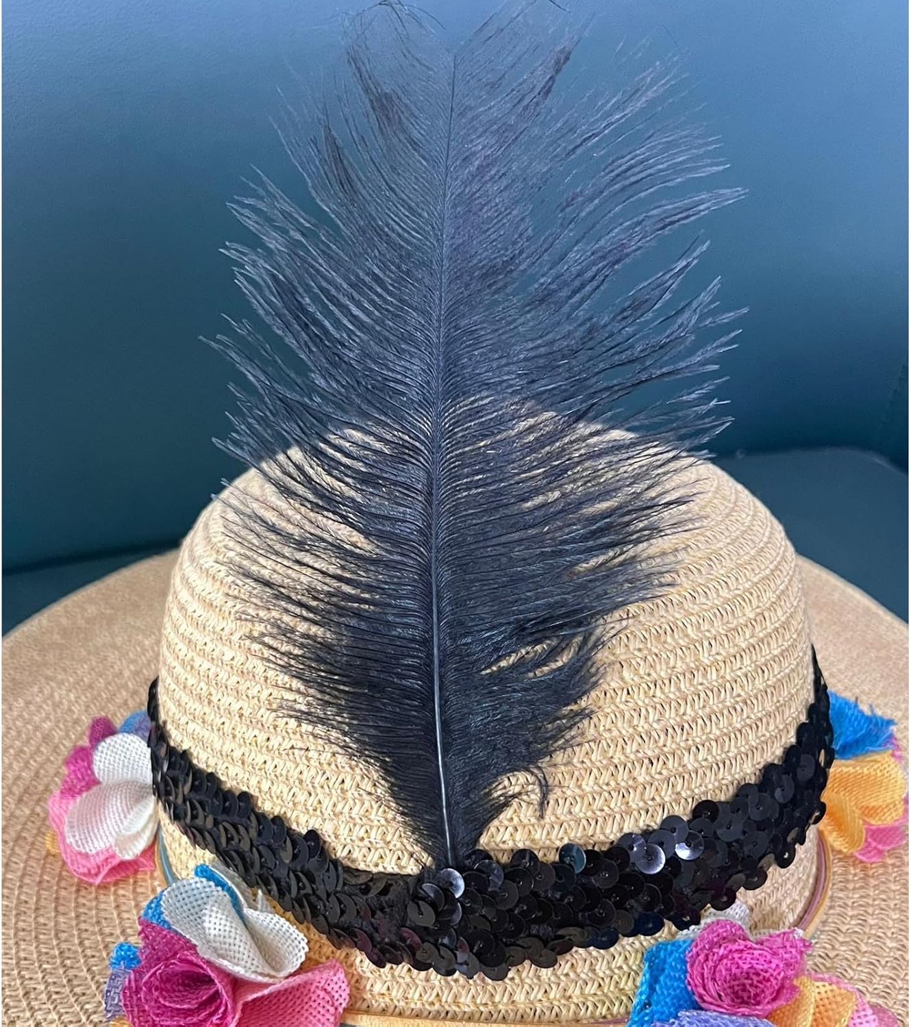 1920s Flapper Headband for Women, Feather Headwear for Gatsby Theme Party, Halloween Party Feather Headband - Image 2