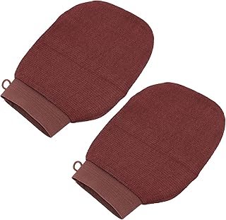 FOMIYES 2Pcs Esfoliante Luvas Profunda Esfoliante Luvas Luvas Luvas de Banho Luvas de Banho Corpo Esfregar para Macia Inoperante Removedor de Células Corporal Luvas Esfoliante