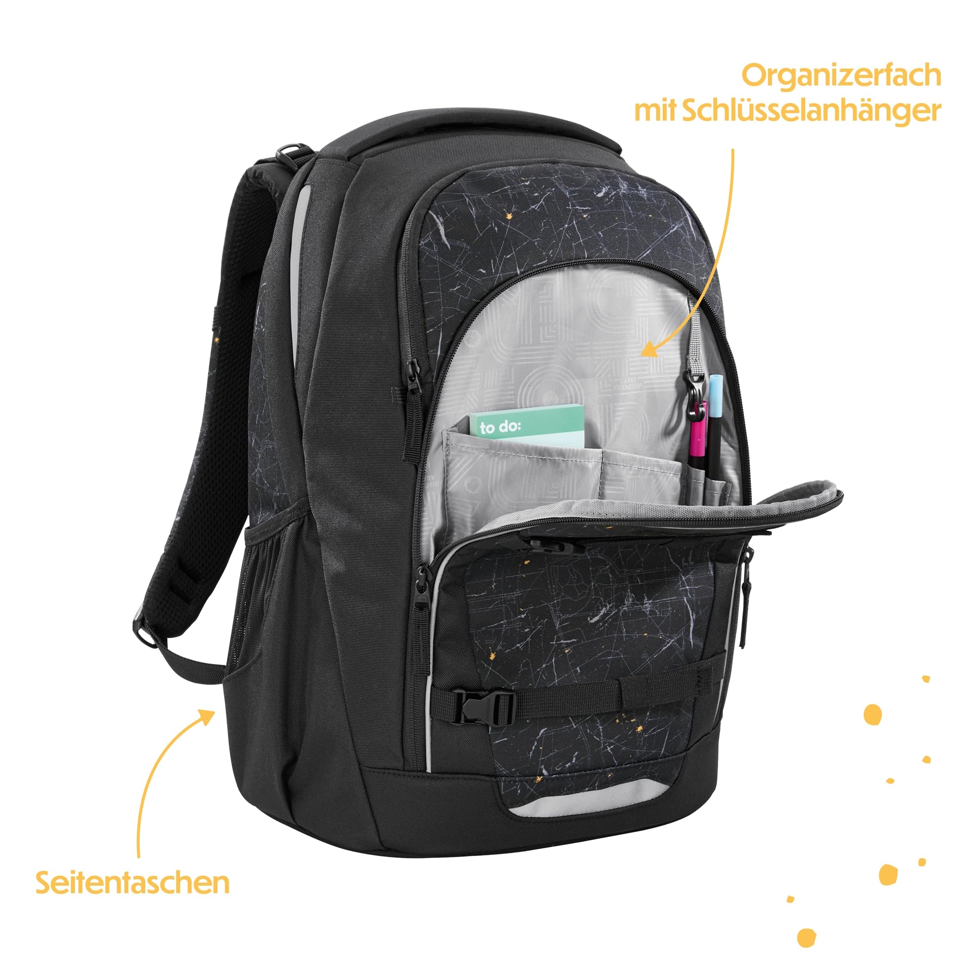 coocazoo Every - Mochila escolar ergonómica y ajustable, altura ajustable, con correa para el pecho y cinturón de cadera, a partir de 3 grados