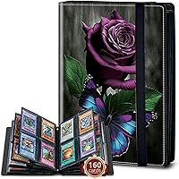 Vista 70 de Rossy Carpeta para tarjetas coleccionables, 9 bolsillos, impermeable, con 360 bolsillos laterales de carga para tarjetas deportivas y de fútbol