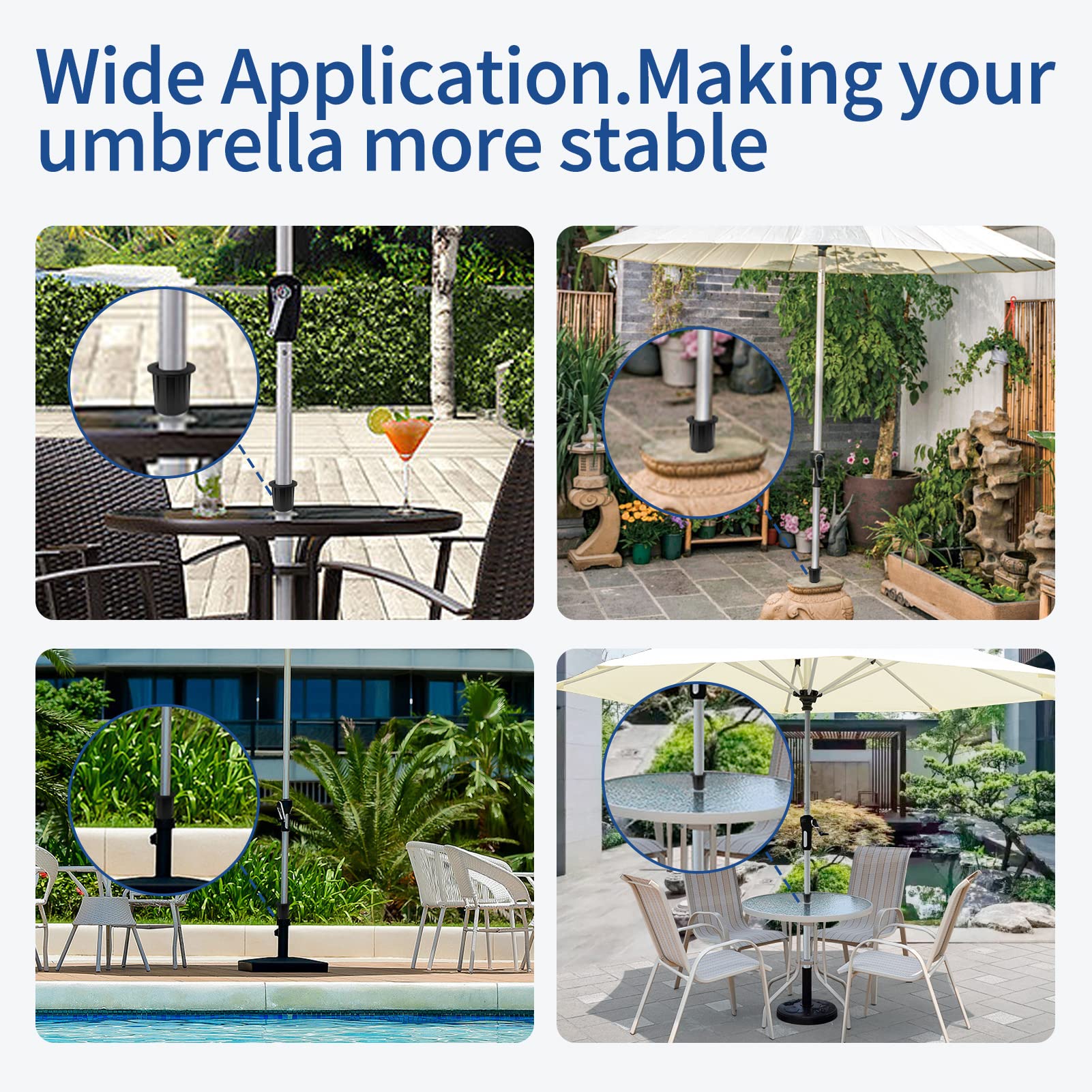 Support Pour Parasol Extérieur Support De Parasol, Poids De Base De Parasol De Patio, Support De Socle Pour Parasol Extérieur