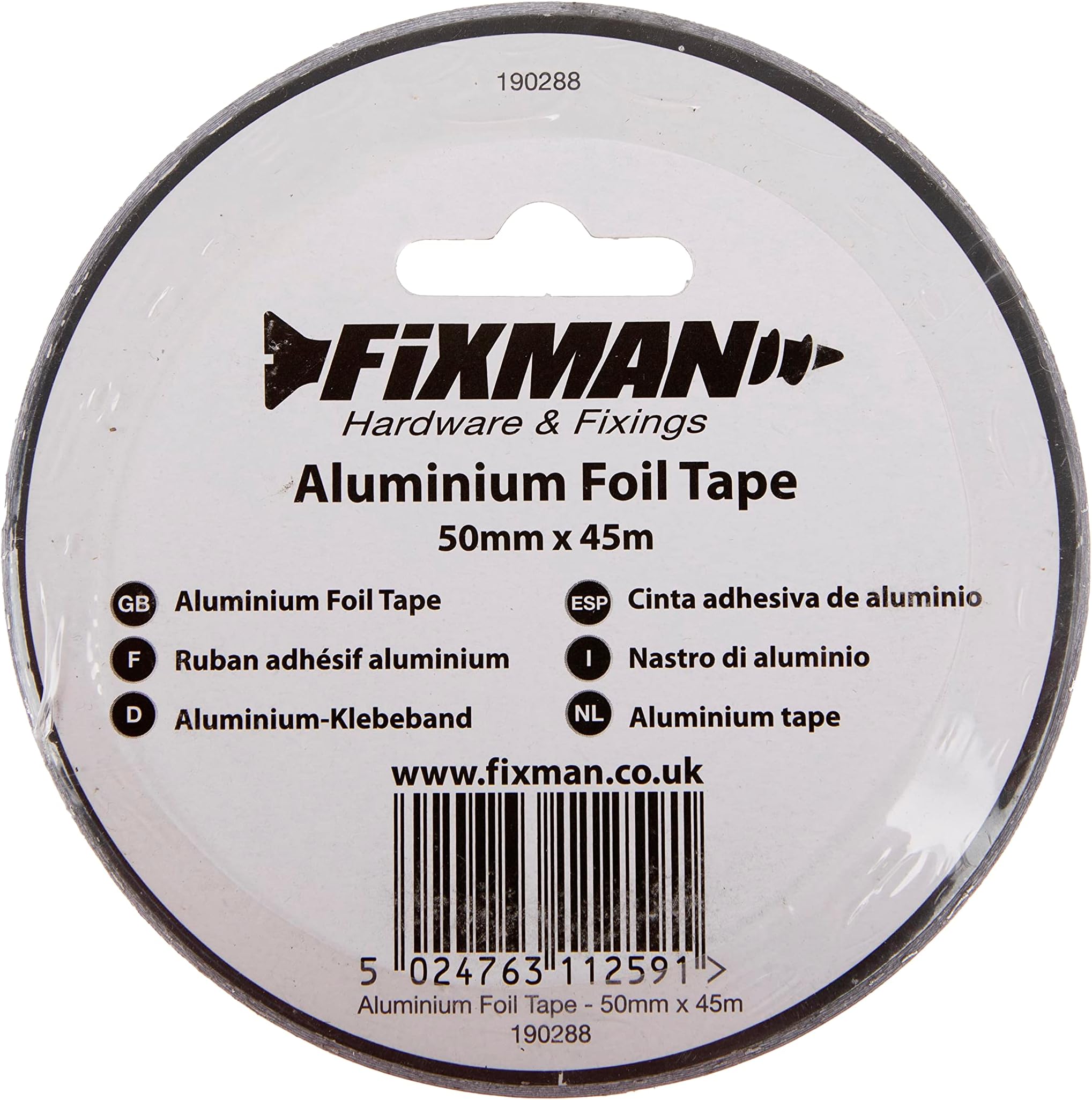 FIXMAN 190288 Aluminium Foil Tape