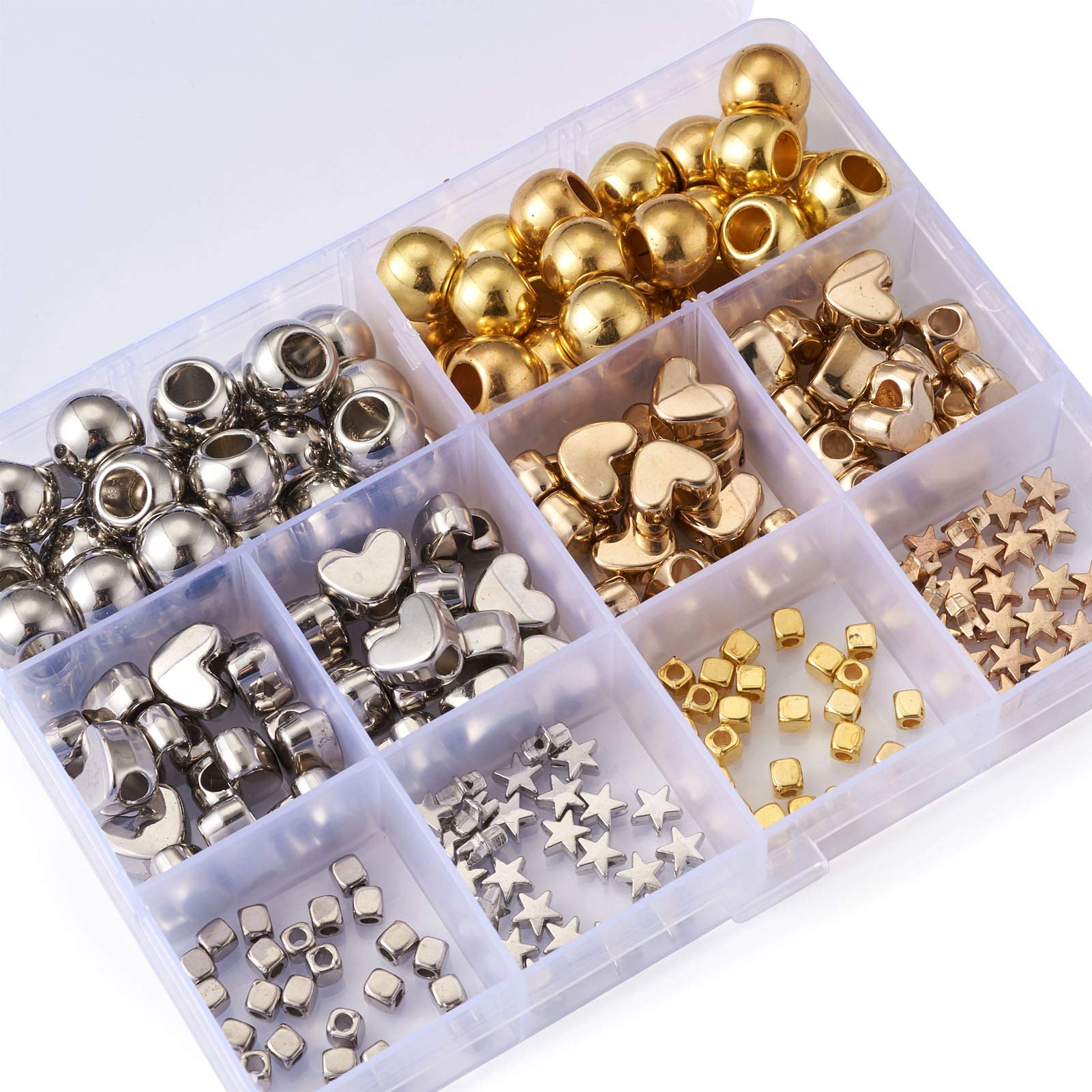 Dokpav Perline Di Legno, 200pcs Stampato Perline Di Legno Sciolto - Foto 4