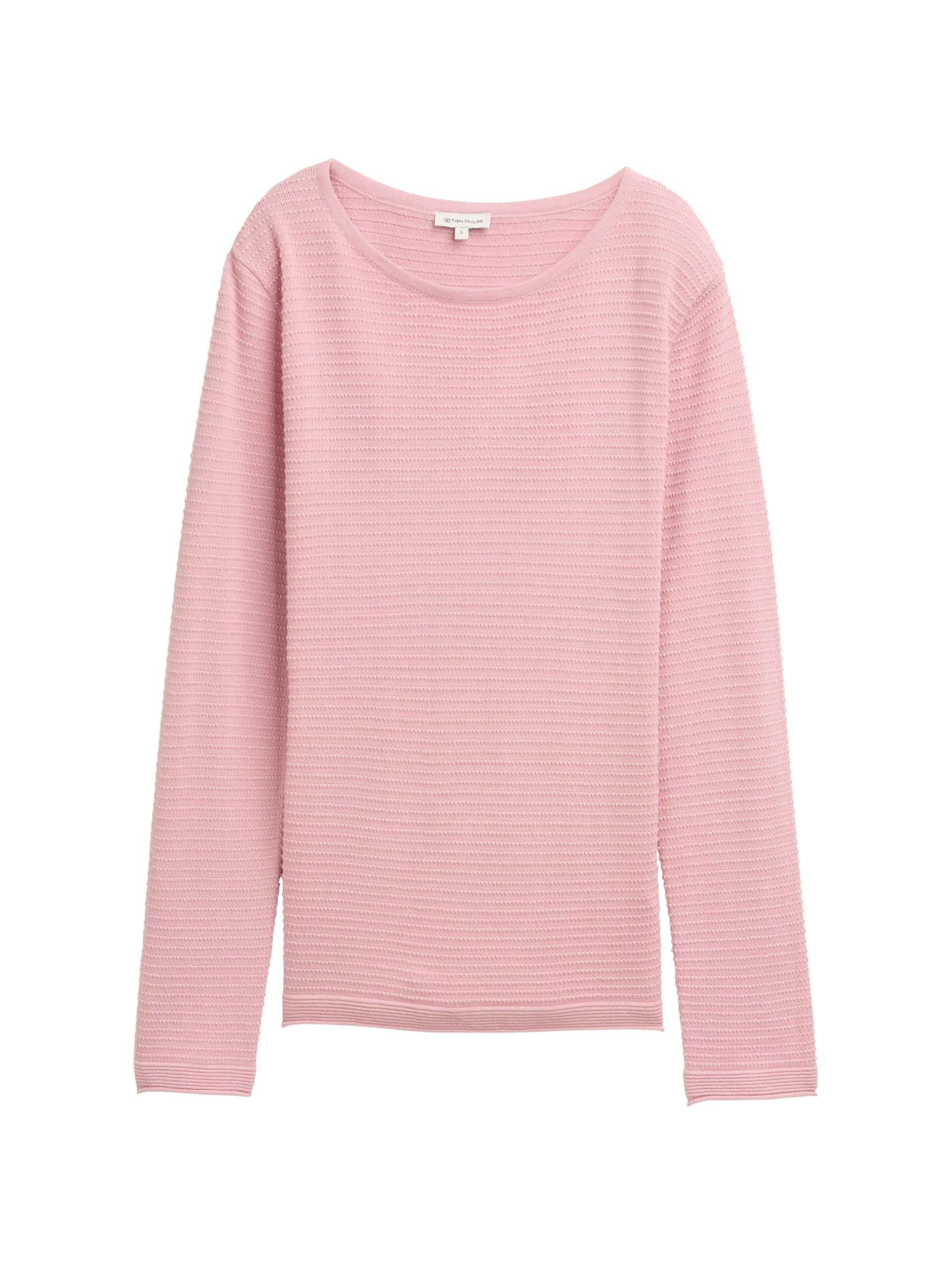 Tom Tailor Damen 1049244 Strickpullover mit Ottoman-Struktur (1er Pack)