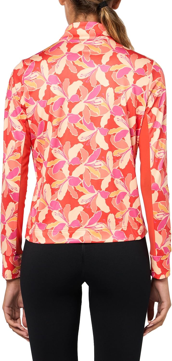 Stella Parker Women's Performance 1/2 Zip Polo Pullover – UPF 50+, Stretch Fabric, Inner Arm Mesh Inserts, Lily, X-Small - Image 2