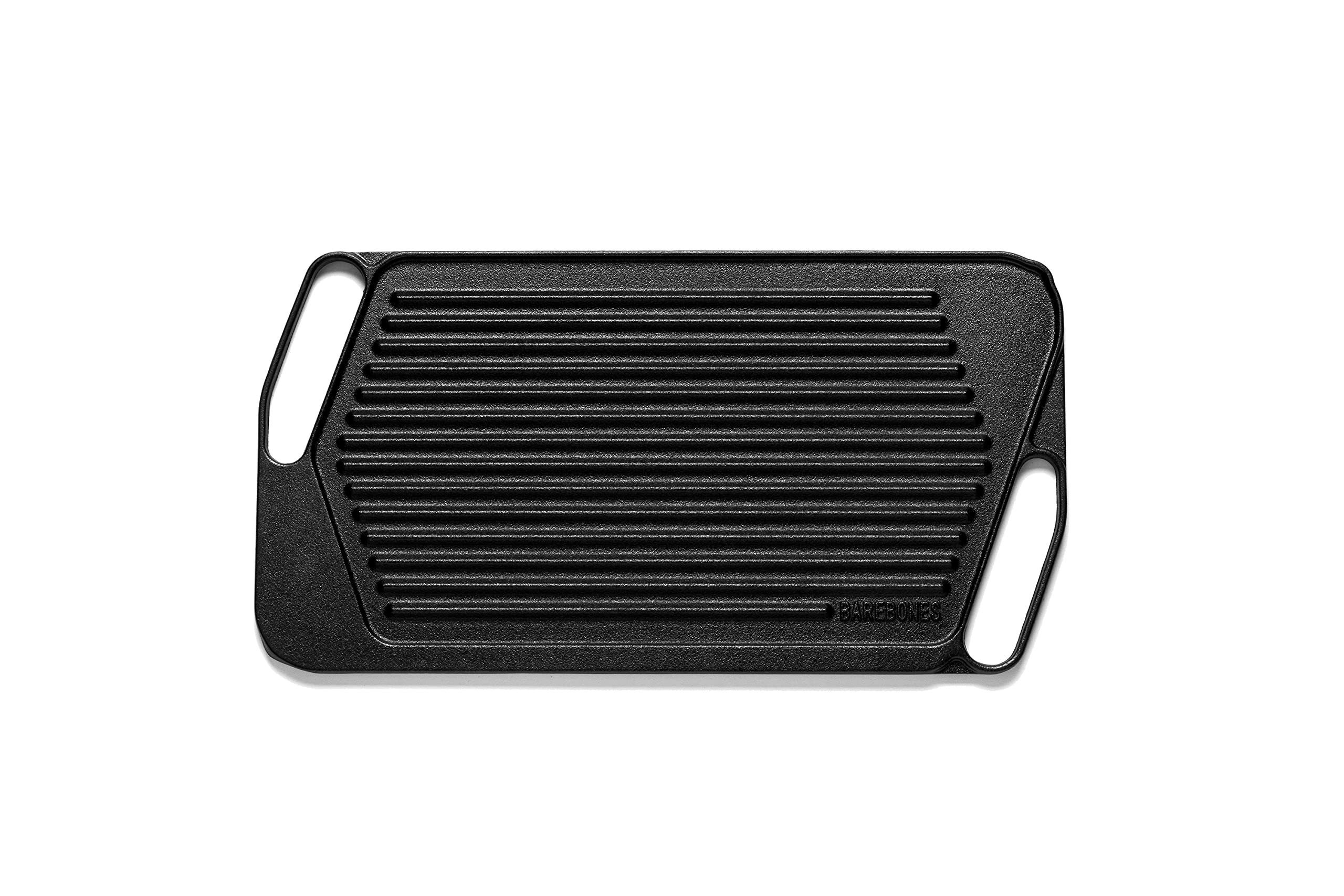 Barebones Cast Iron Grill Griddle - Reversible Flat Top Griddle Grill, Cast Iron Plate, Pre-Seasoned