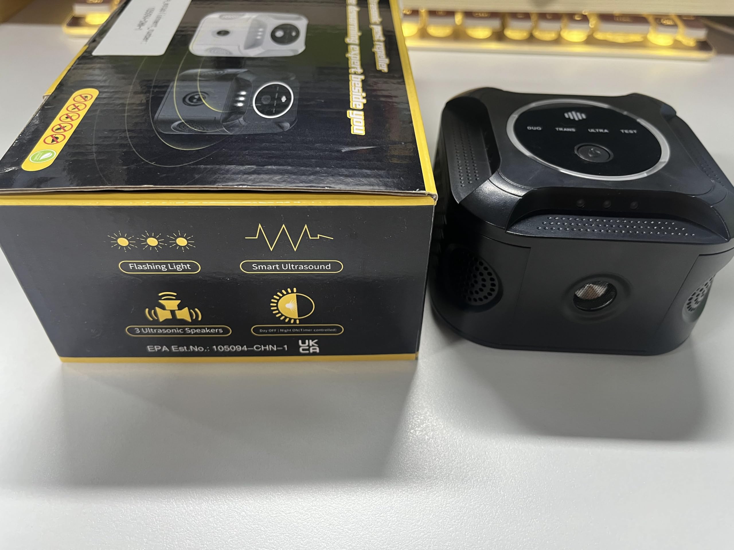 Repelente ultrasónico de ratones de 360° para control de plagas en interiores para roedores, ratones, ratas, ardillas, murciélagos, cucarachas, arañas, hormigas, insectos, dispositivo repelente