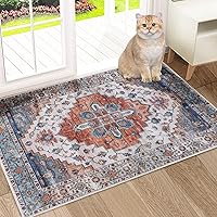 Vista 8 de COMSLE Alfombra Runner Bohemia, 2' x 7' Alfombras Lavables para Pasillo de Lana Sintética Pequeña Alfombra de Área de Cocina Alfombra Decorativa