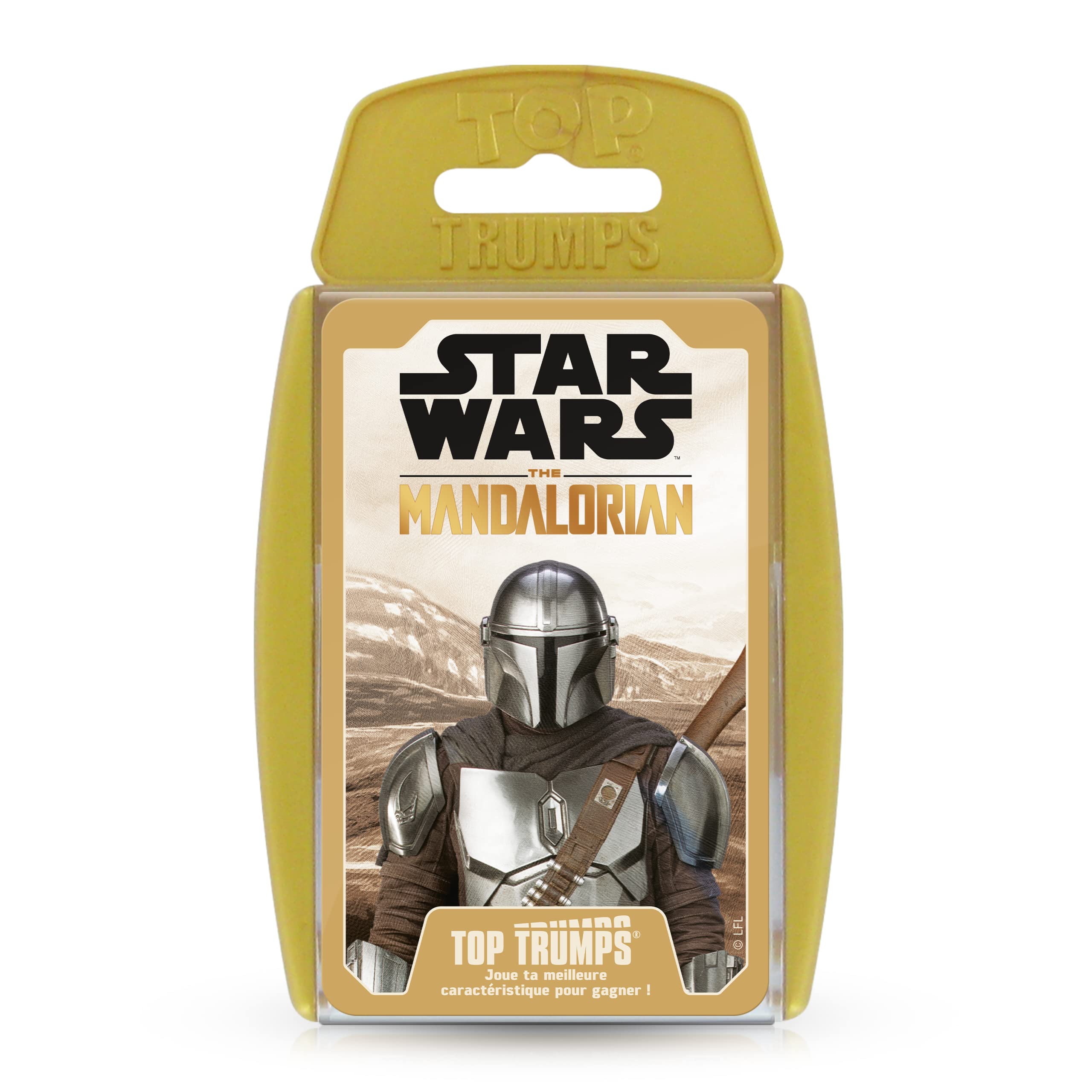 Winning Moves - Top Trumps Star Wars The Mandalorian - Card Games - Board Game - Battle Game - Travel Game - From 2 to 6 Players - Ages 6 and Up - French Version