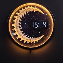 Spinal Moon Digital Wall Clock Large Display for Chiropractor