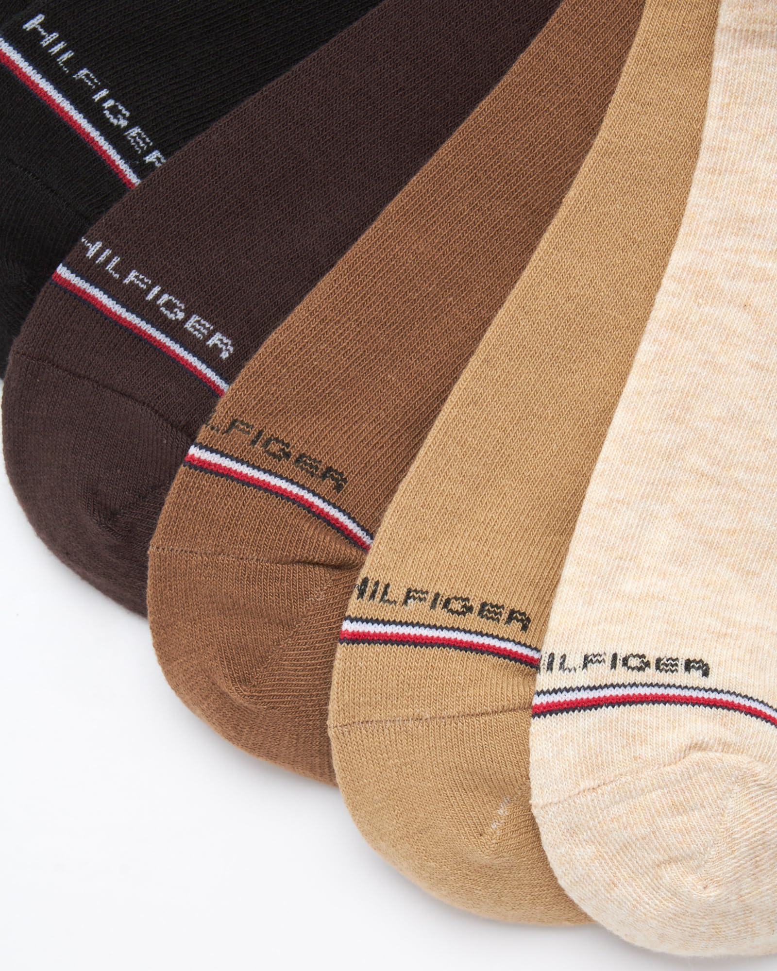Tommy Hilfiger Calcetines deportivos para hombre, calcetines acolchados invisibles (paquete de 12)