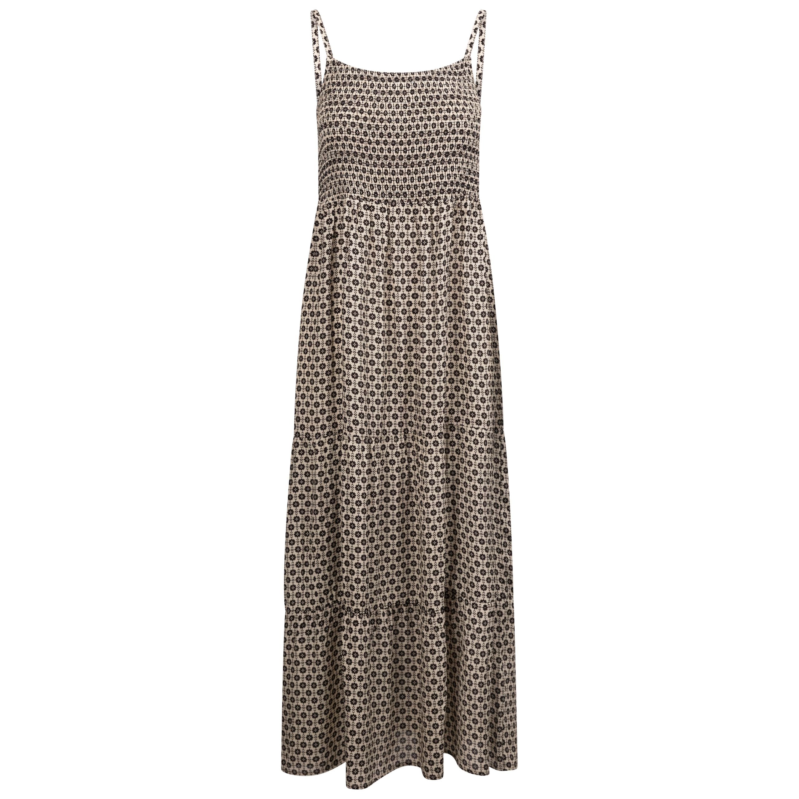 Trespass Women's Soft Stone Print Casual Maxi Dress Selena In Size - S