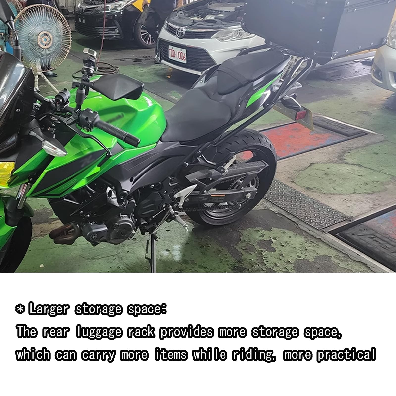 Amazon.com: for NINJA 250 Z250 2024 Motorcycle Rear Rack Luggage