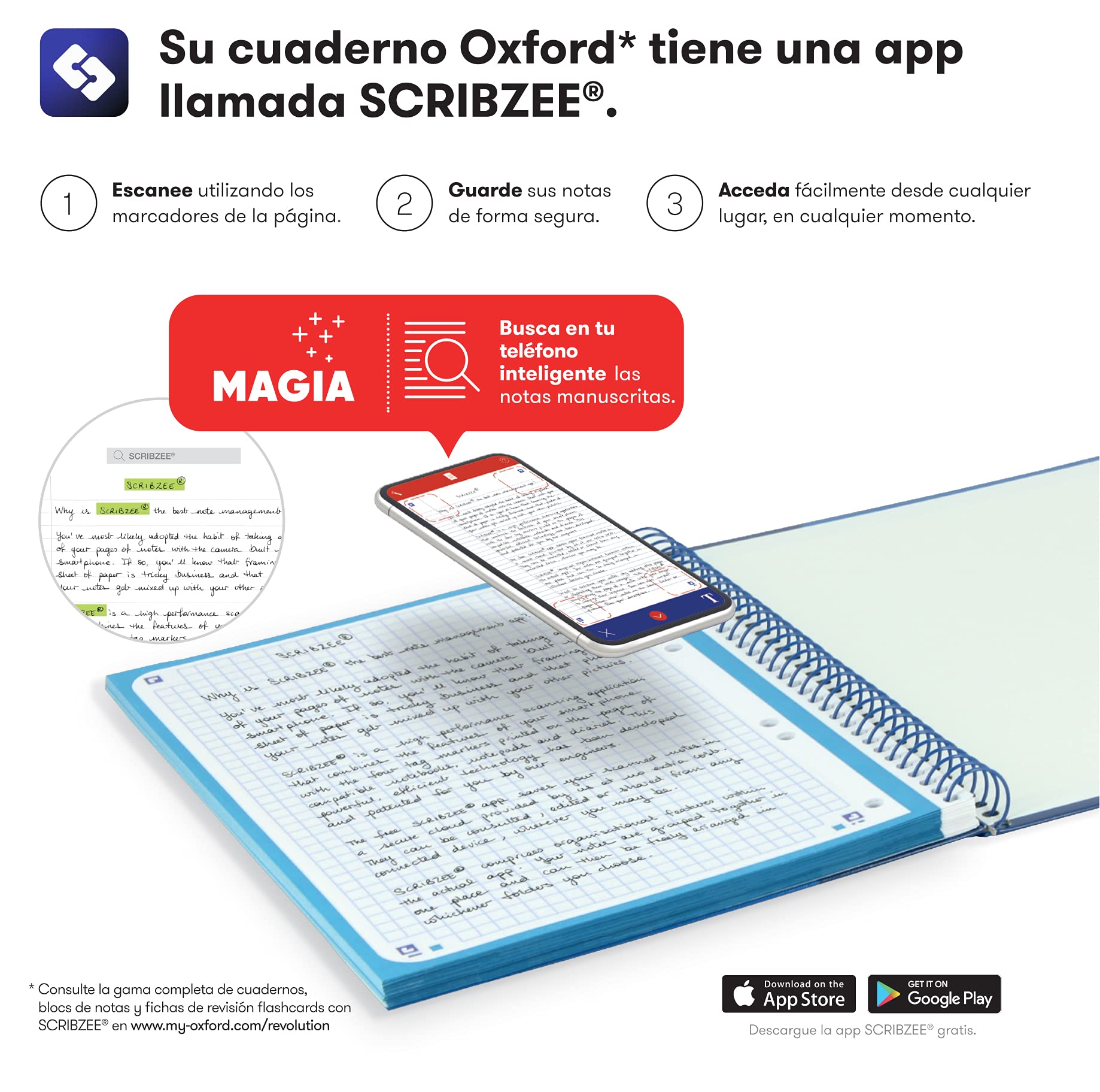 Oxford Classic Europeanbook-4, Packung mit 5 mikroperforierten Notizbüchern, A5+, Deckel, kariert 5 x 5