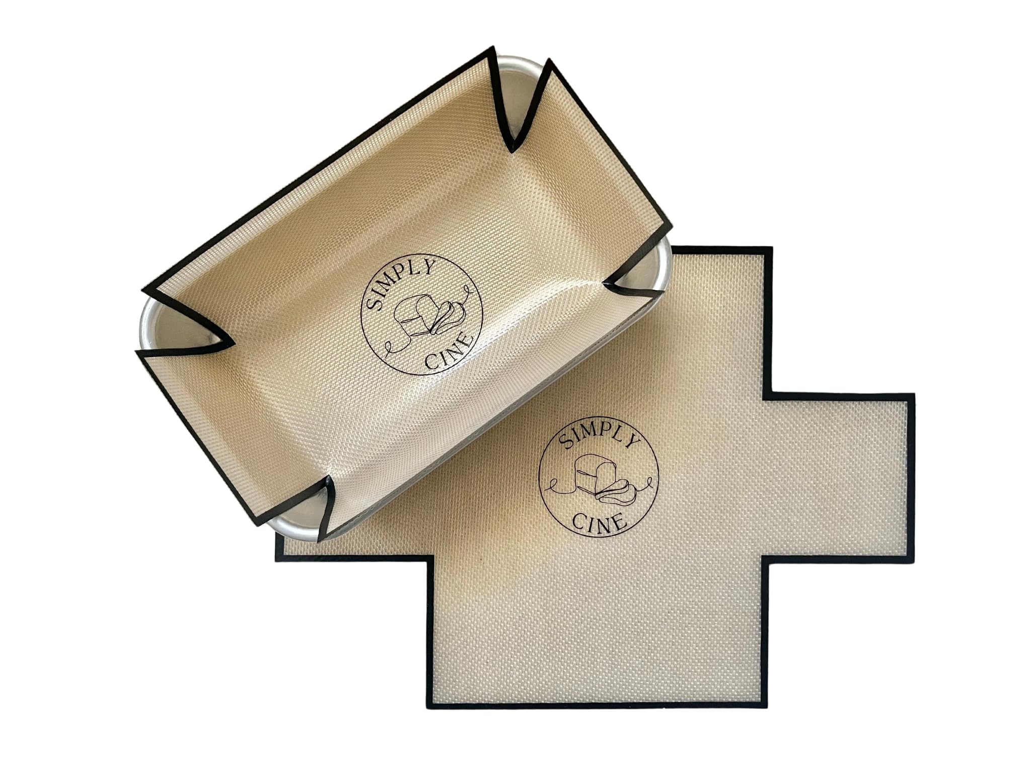 Reusable Silicone Bread Loaf Pan Liner, Nonstick, Food Safe Baking Liner, Pack of 2