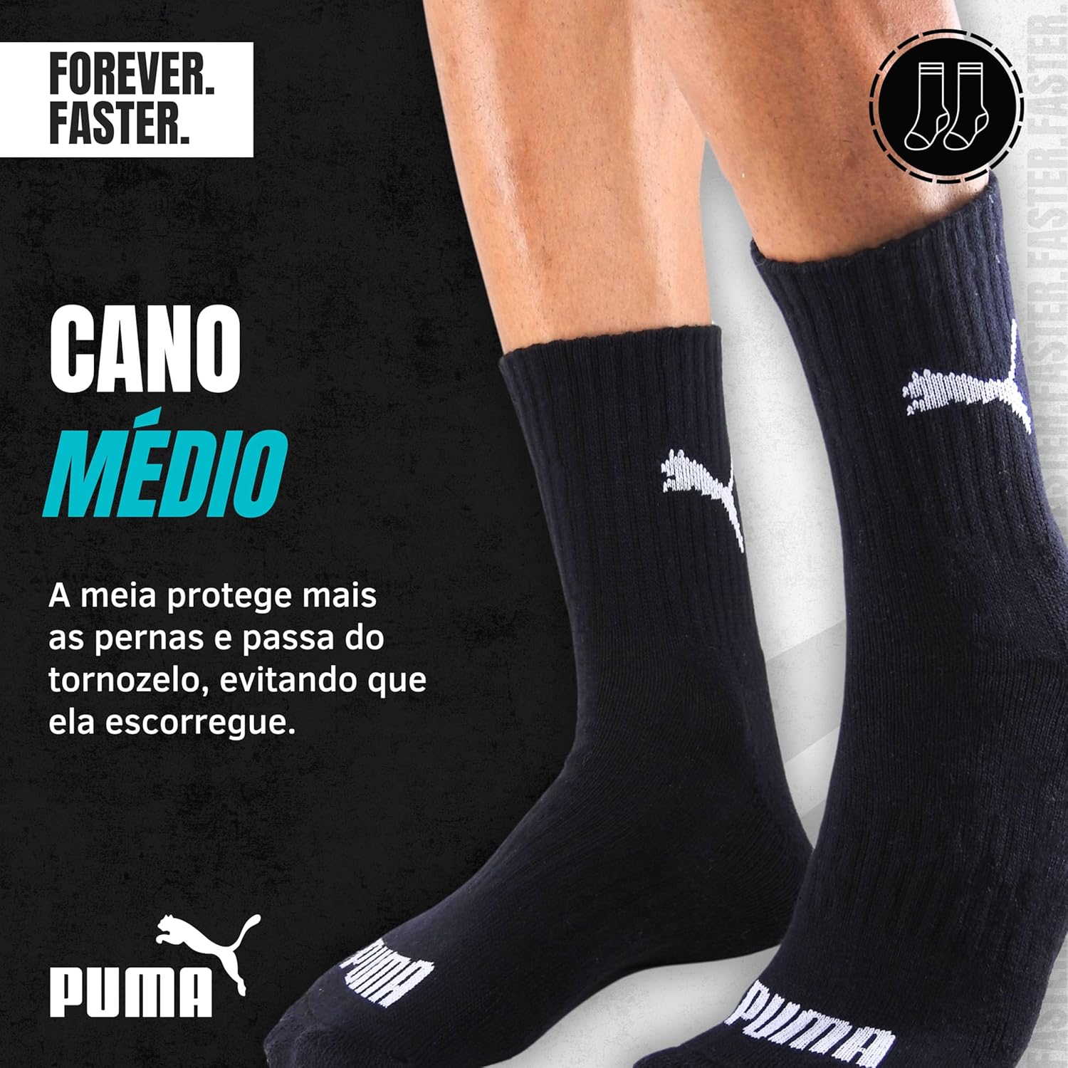 Kit 6 Pares Meia Puma Cano Médio Alto Academia Esportiva em promoção! Veja a oferta e mais achadinhos de Moda íntima 5 Hoje é o melhor dia para comprar Kit 6 Pares Meia Puma Cano Médio Alto Academia Esportiva com aquele preço maroto! Promoção! Aproveite a oferta! 5