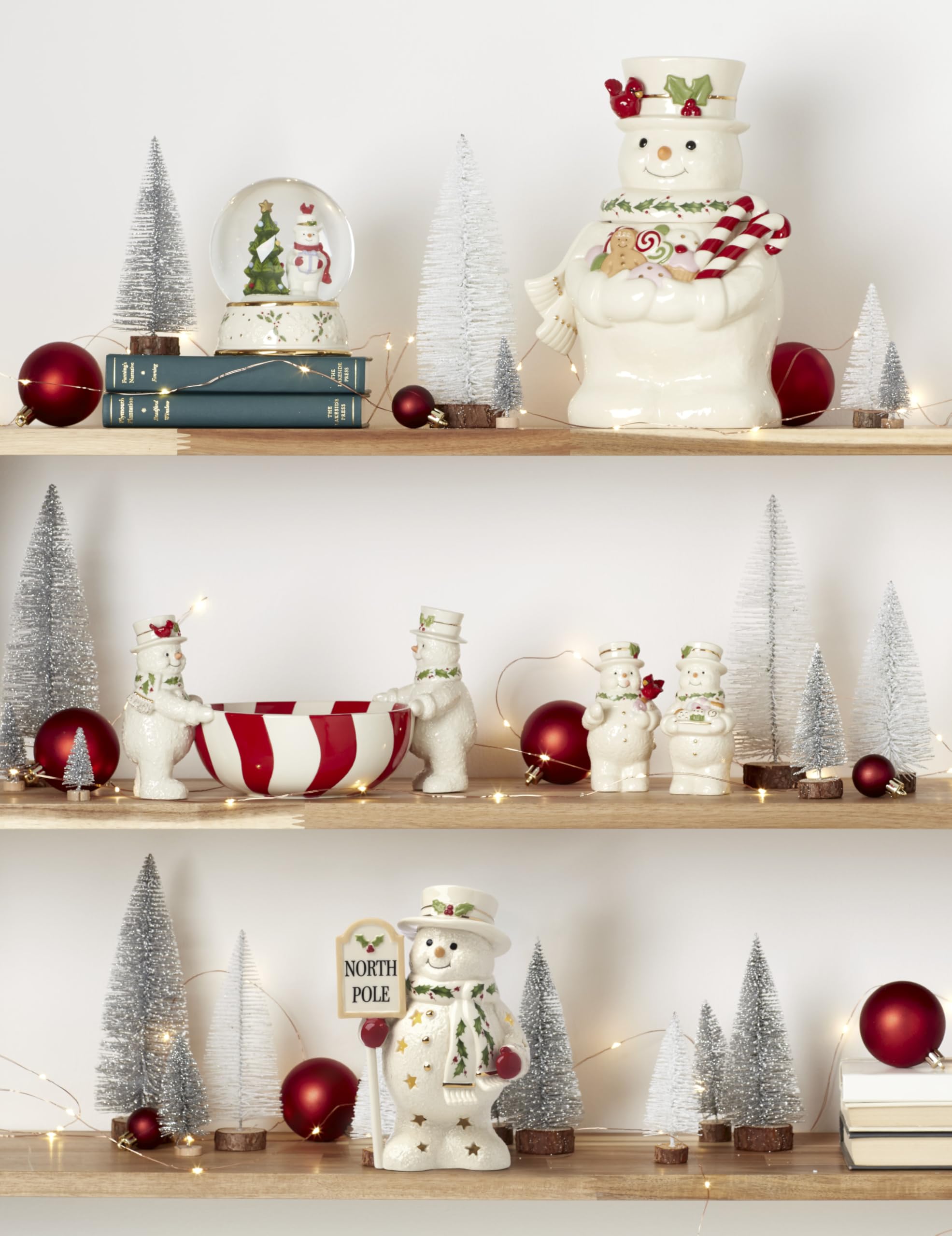 Amazon.com: Lenox Figurine, Happy Holly Days North Pole Snowman