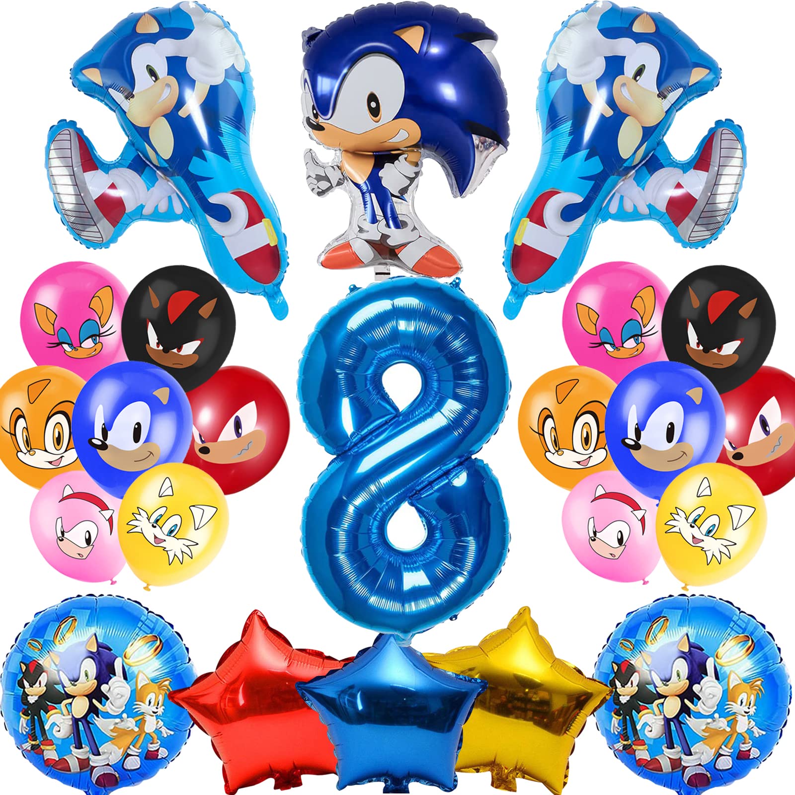 Buy Sonic Birthday Party Supplies, 23Pcs The Hedgehog Theme Party