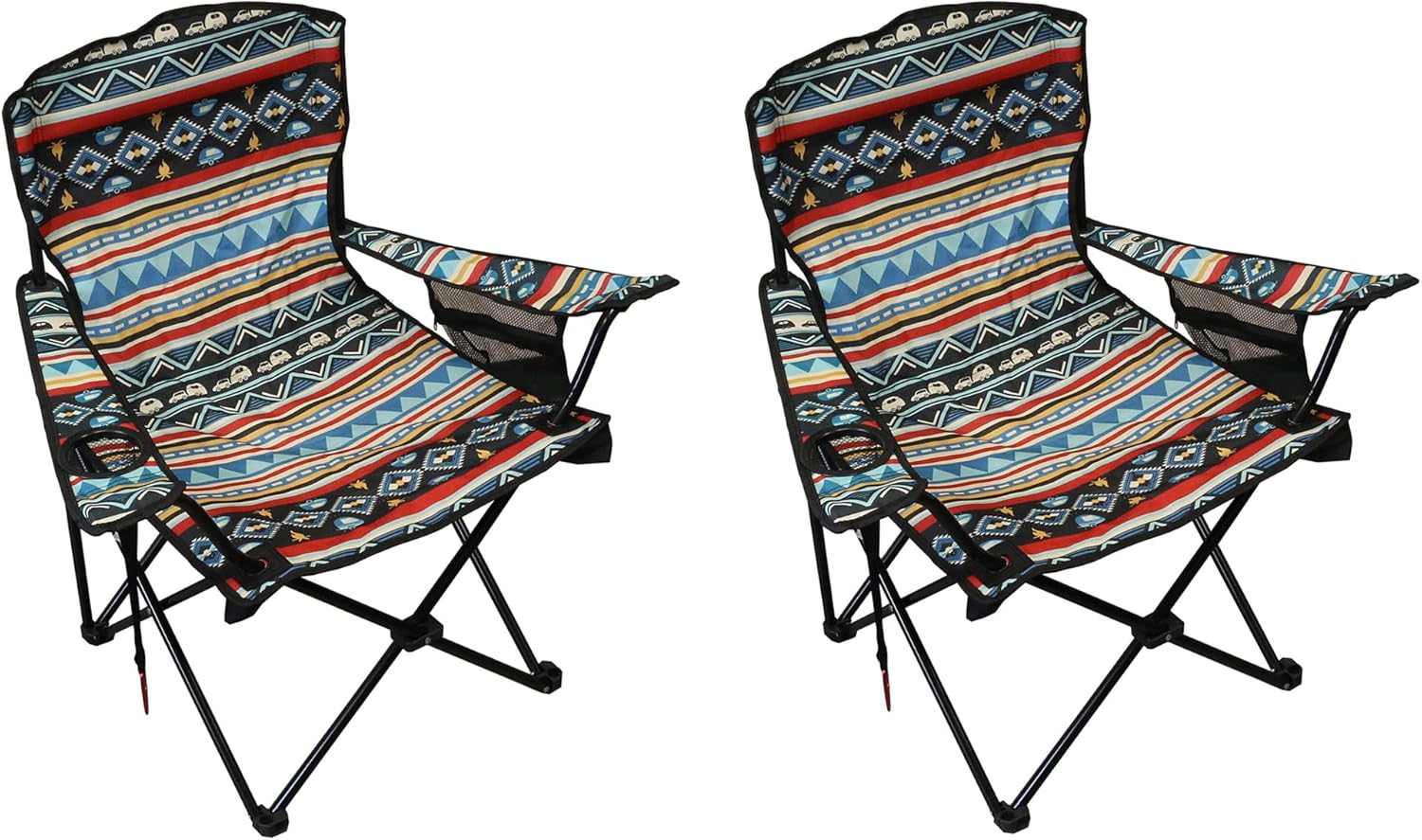 Wilcor Camp Chair, Set of 2, Folding Outdoor Chair