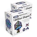 TOSY Magnet Pyramid Stone - 1 Cube Transforms into 1 Billion Shapes, 14 pcs (12 Puzzle pcs and 2 Spinners), 243 Magnets, Christmas Stocking Stuffers Gift for Kids, Creative Puzzle STEM Toy, 2-Pack