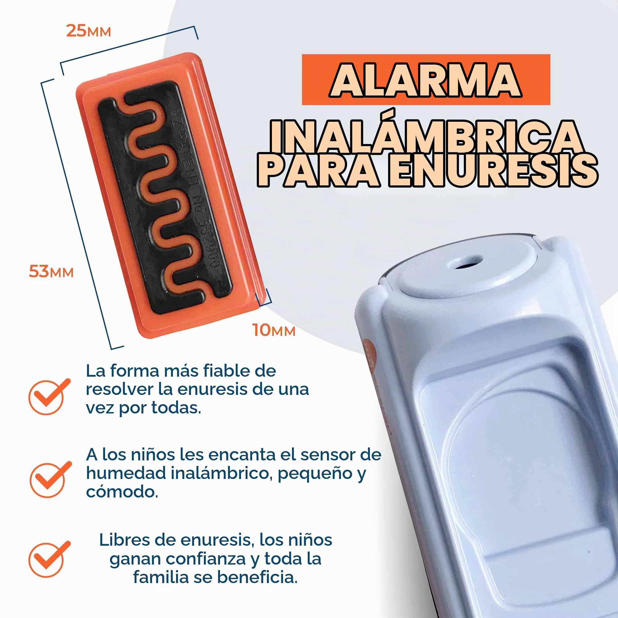 Eclipse Inalámbrico Cama Mojada Alarma