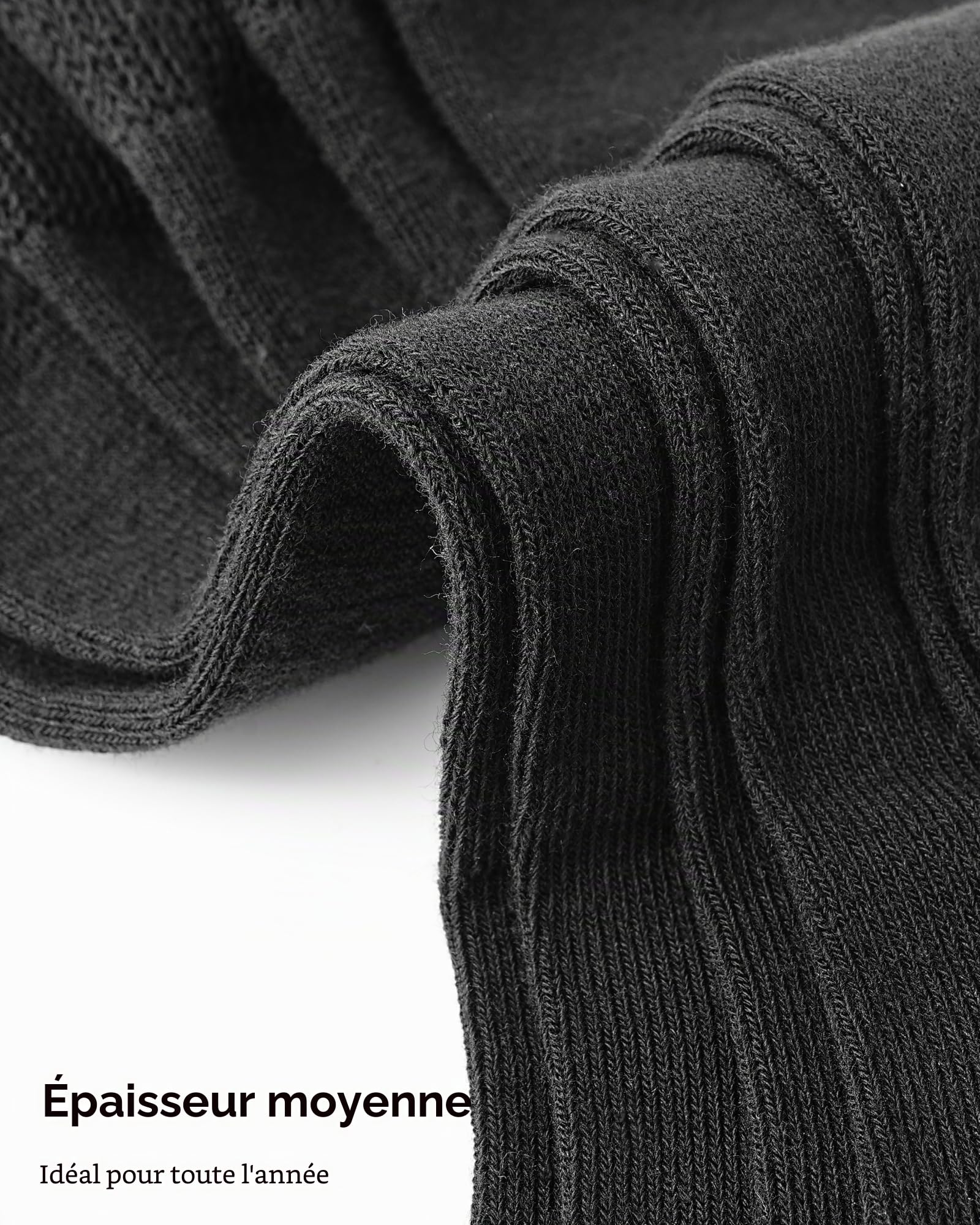 Jeasona 10 Paires Chaussettes Diabétiques Femme/Homme 39-46 Socquette Sans Courtes Coton Noir Été Chaussettes Sans Elastique