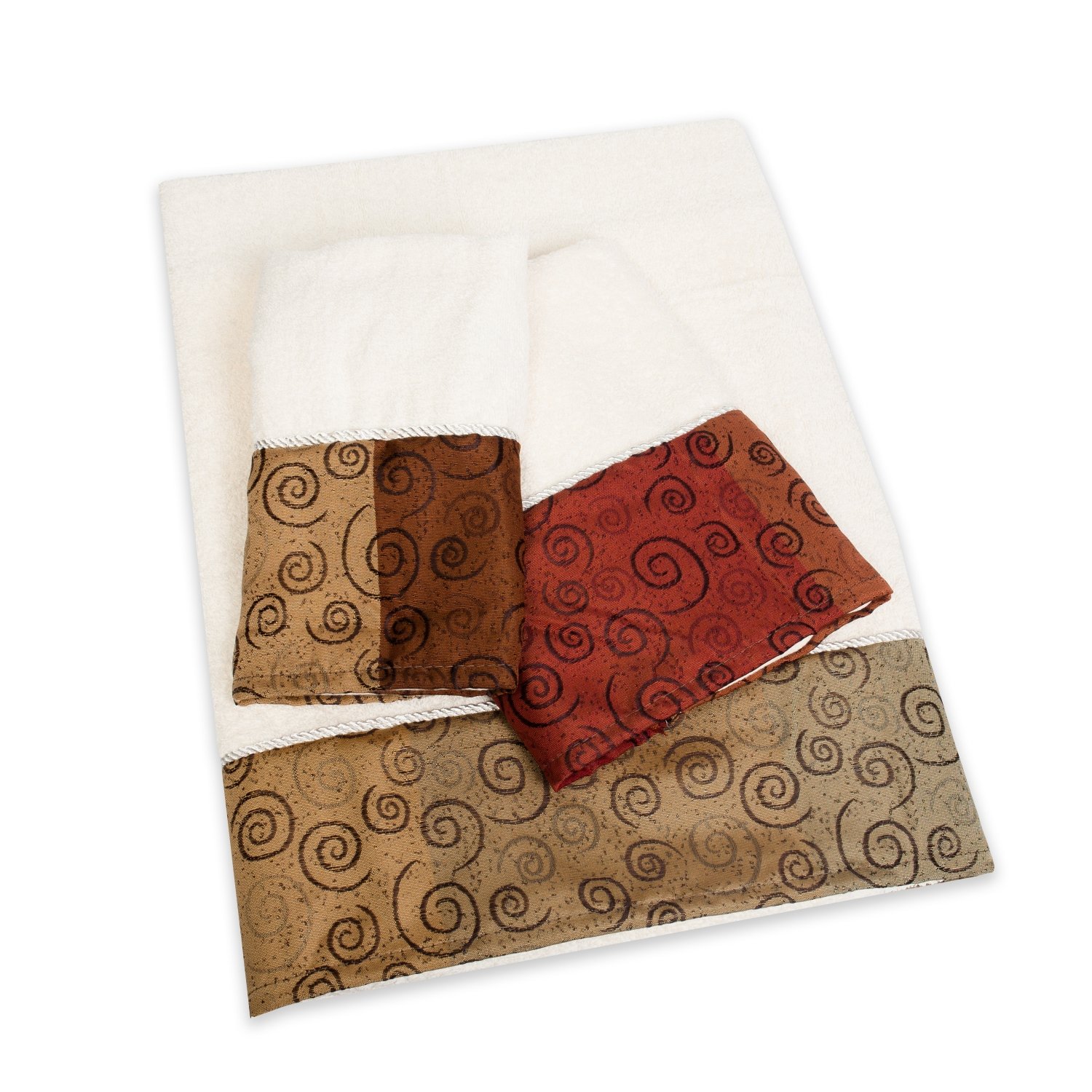 Miramar - 3-Piece Popular Bath Bathroom Pool, Hand, Wash Towel Set