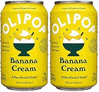 Vista 11 de OLIPOP Soda prebiótica de crema de plátano, 12 FZ