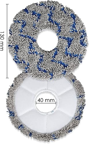 Miniatura 7 de (10 almohadillas lavables y reutilizables para ECOVACS DEEBOT X1 Omni X1 PRO Omni X1 Turbo X1 PlusT10 Omni T10 Turbo, toallitas resistentes para